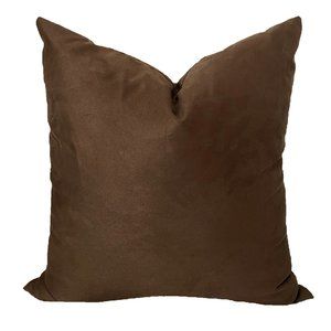 Swanky Suede - Chocolate Chip Accent Pillow - NEW